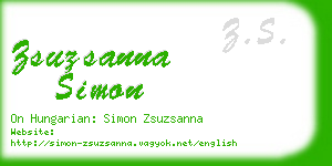 zsuzsanna simon business card